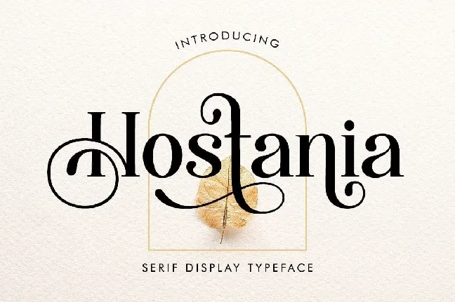 Hostania font