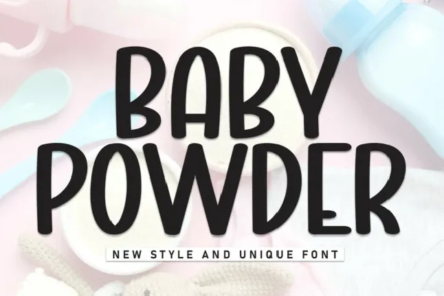 Baby Powder Display font