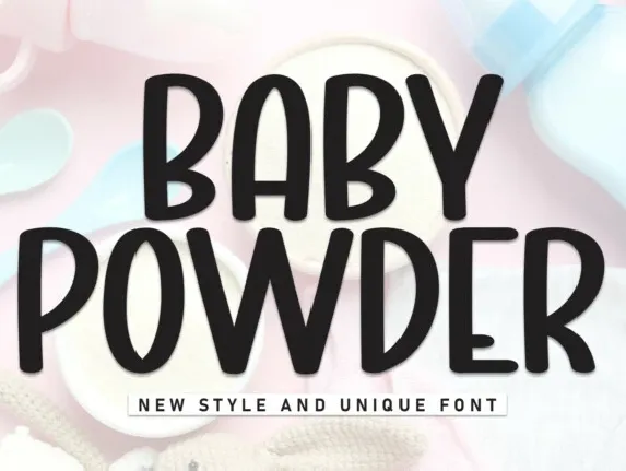 Baby Powder Display font