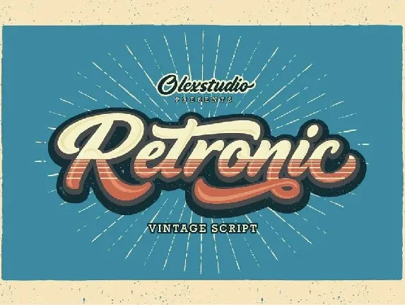 Retronic font