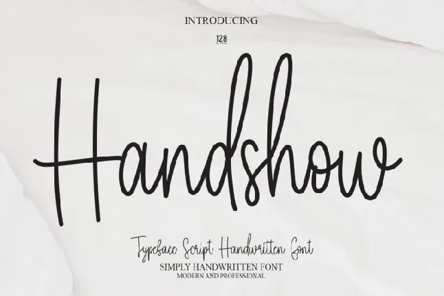 Handshow font