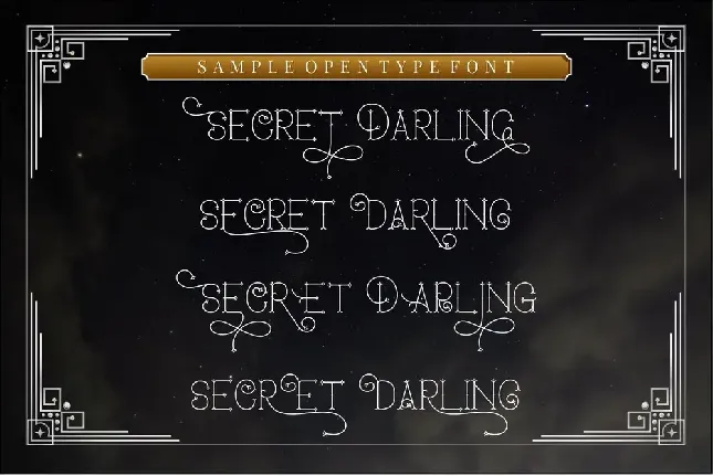 Secret Darling font