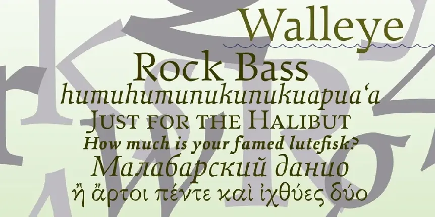 Walleye font