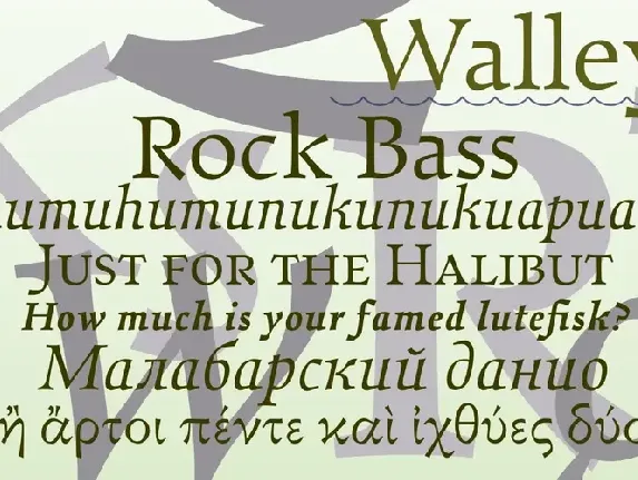 Walleye font