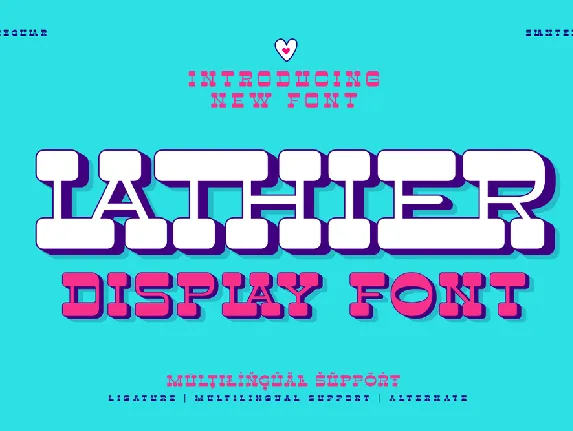 LATHIER Trial font