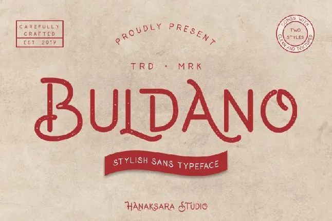 Buldano Stylish Sans font