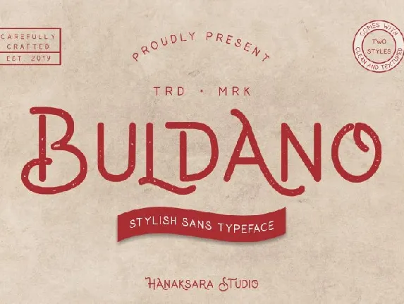 Buldano Stylish Sans font