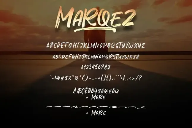 Marqez Brush font