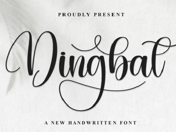 Dingbat Calligraphy font