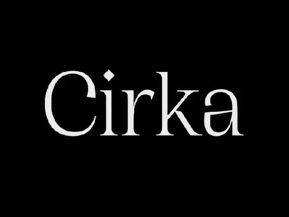 Cirka Typeface Free font