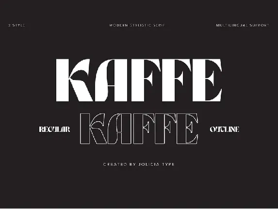 Kaffe font