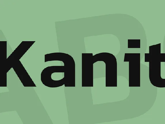 Kanit font