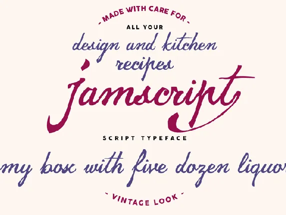 Jamscript font