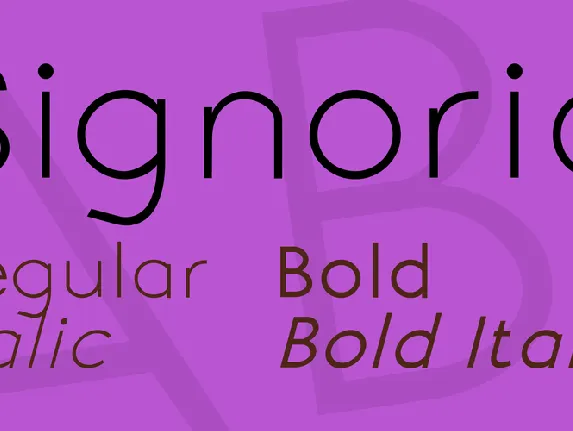 Signoria font