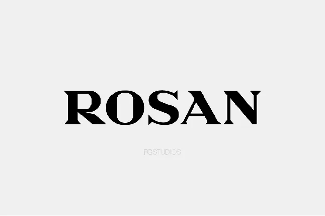 Rosan font