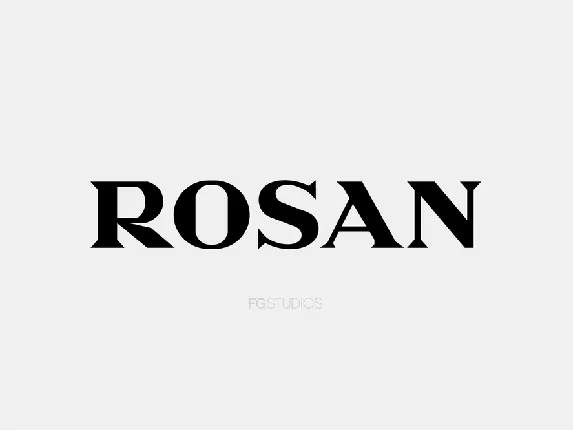 Rosan font