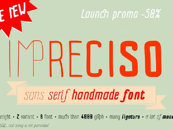 Impreciso Handmade Family font