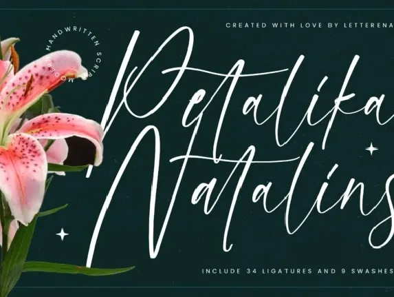 Petalika Natalins font