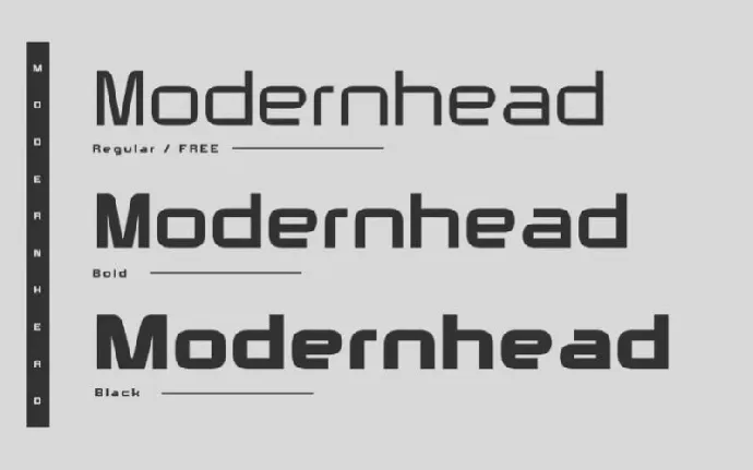 Modernhead Sans Serif font