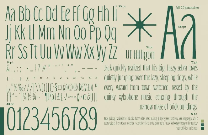 UT Hilligon Demo font