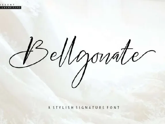 Bellgonate Signature Free font