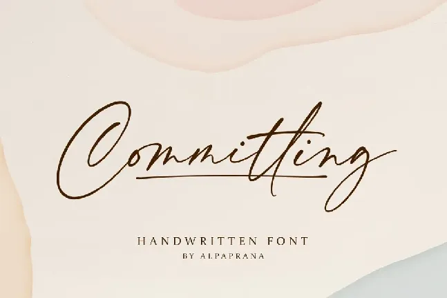 Committing font