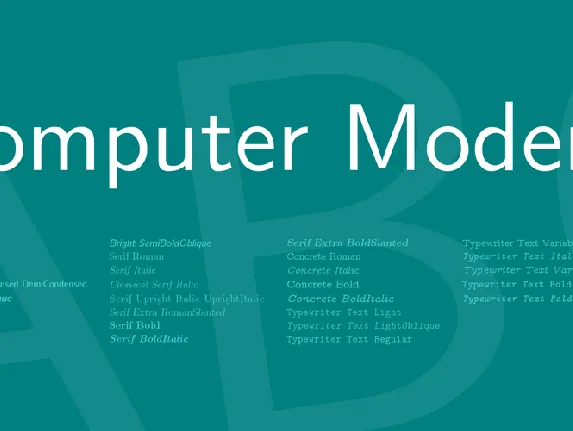 Computer Modern font