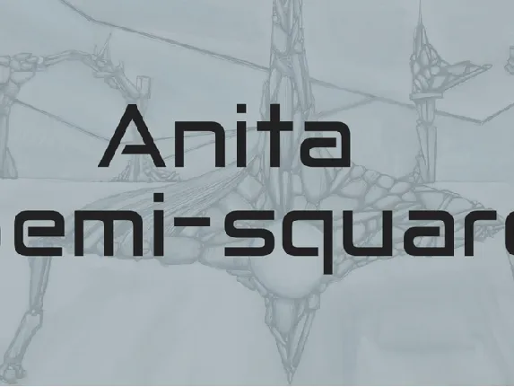 Anita Semi-square font