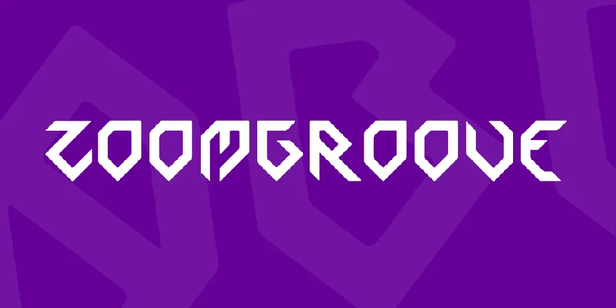 Zoomgroove font