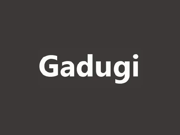 Gadugi font