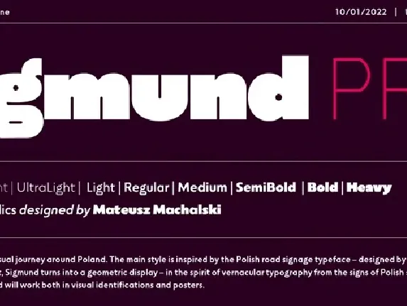 Sigmund PRO Family font