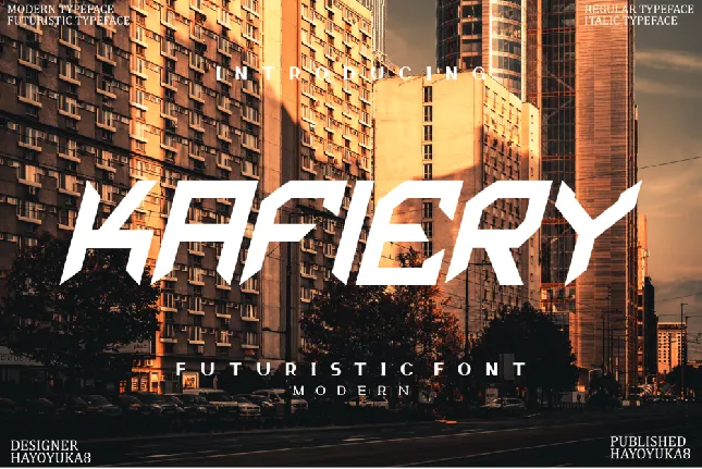 Kafiery font