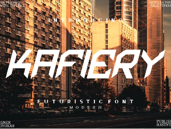 Kafiery font