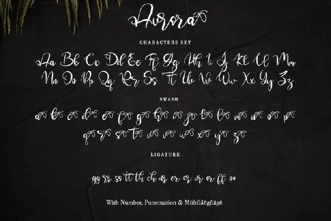 Aurora Calligraphy font