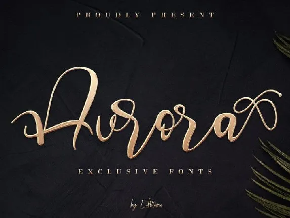 Aurora Calligraphy font