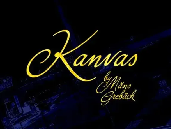 Kanvas Calligraphy font