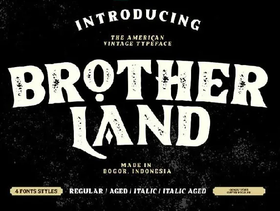 Brotherland American Vintage font