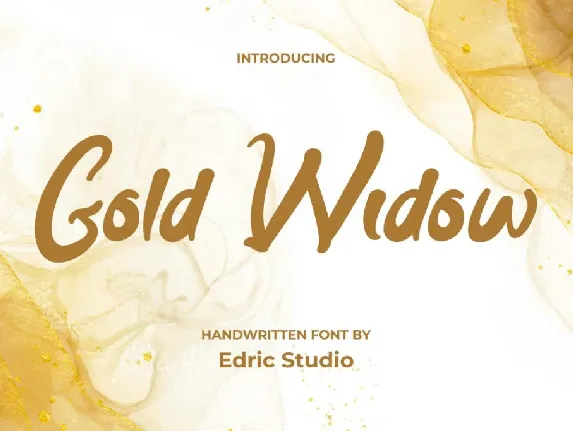 GoldWidowDemo font