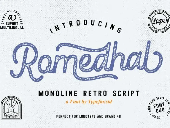 Romedhal Script font