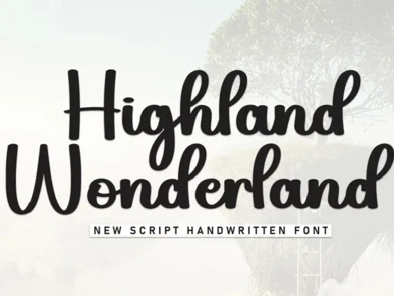 Highland Wonderland Script font