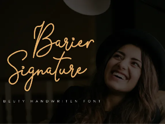 Barier Signature font