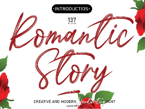 Romantic Story font