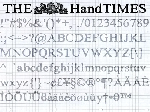 HandTIMES font