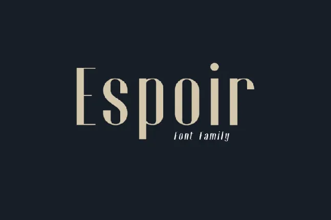 Espoir font