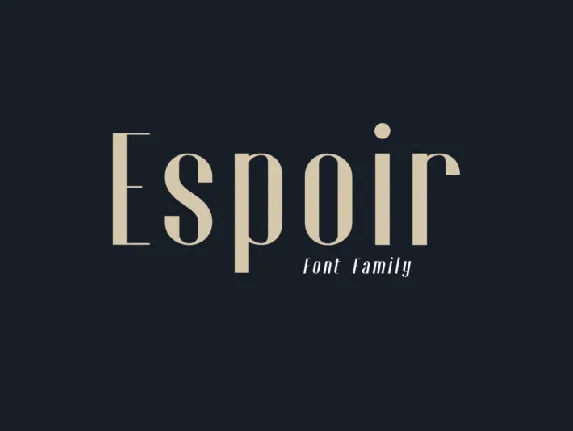 Espoir font