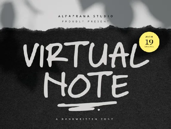 Virtual Note font