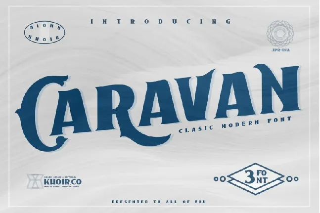 Caravan Display font