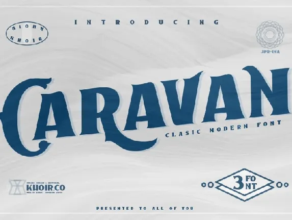 Caravan Display font