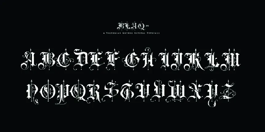 BLAQ Family font