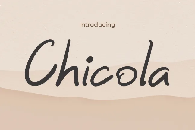 Chicola font